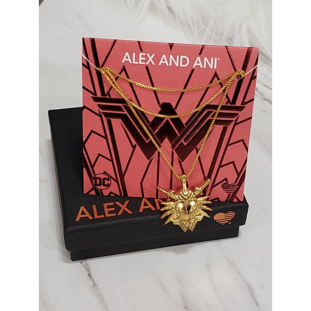 NEW Alex and Ani Necklace Wonder Woman ADJUSTABLE GOLD TONE SUPER HERO